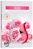 Set of 6 Scented Tealights - Rose