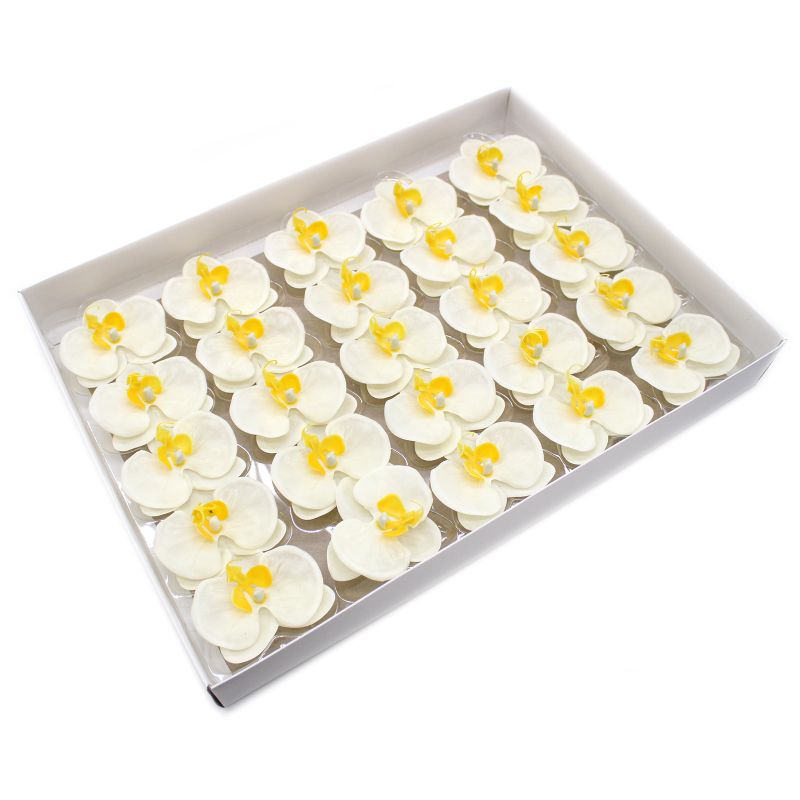 Craft Soap Flower - Orchid - Cream
