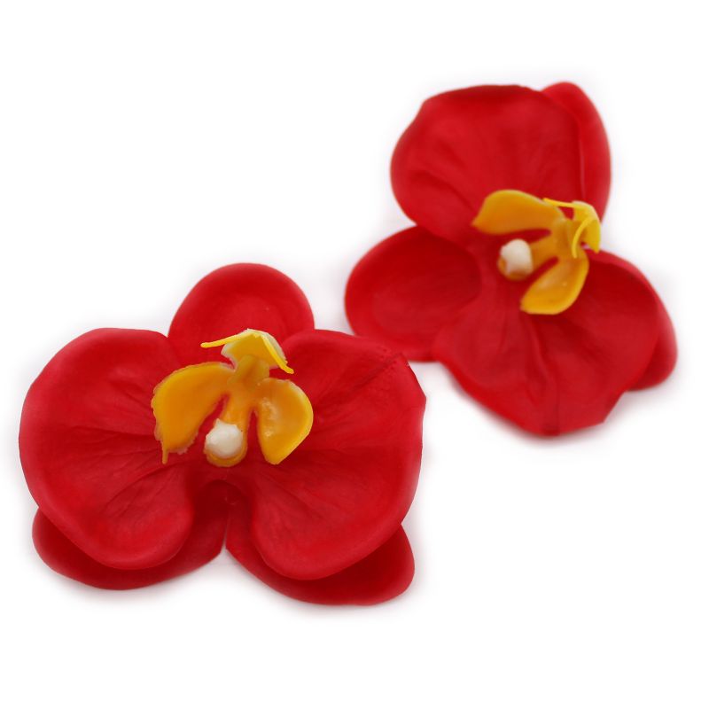 Craft Soap Flower - Orchid - Red