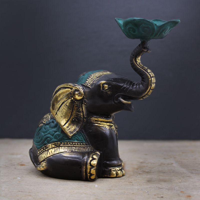 Medium Elephant Incense Holder