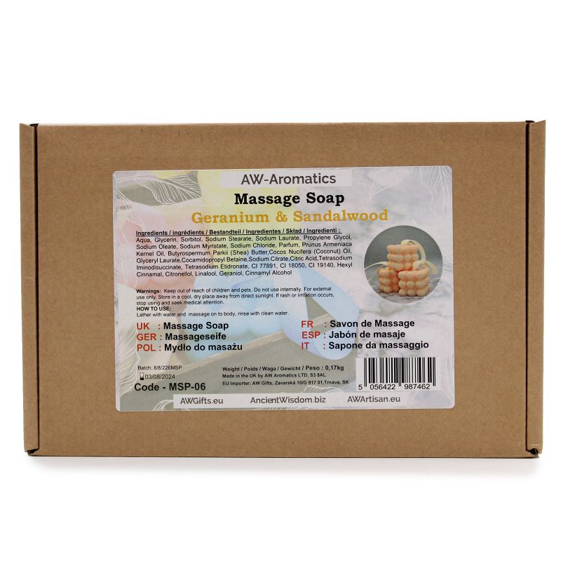 Geranium & Sandalwood Massage Soap