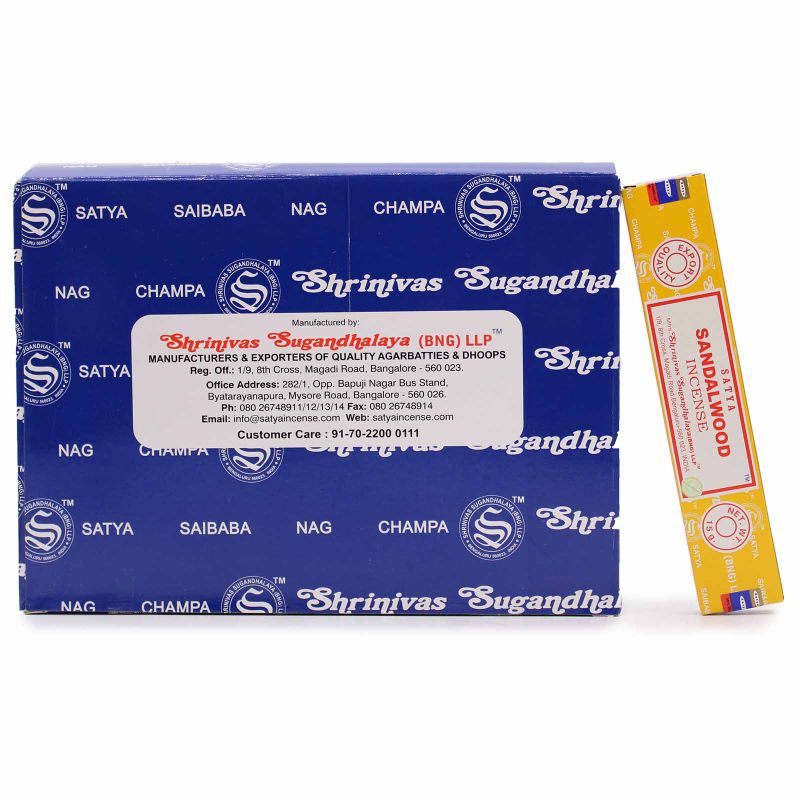 Satya Assorted Incense 15 gms in Display Box (no. 1)