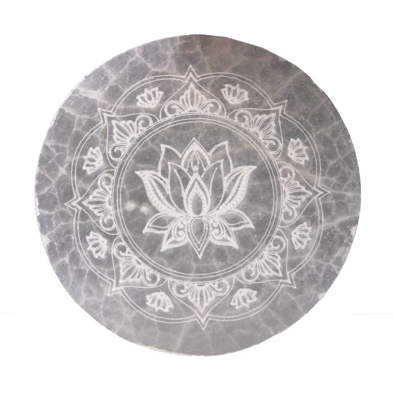 Medium Charging Plate 10cm - Lotus Mandala