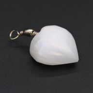Selenite Heart Pendant