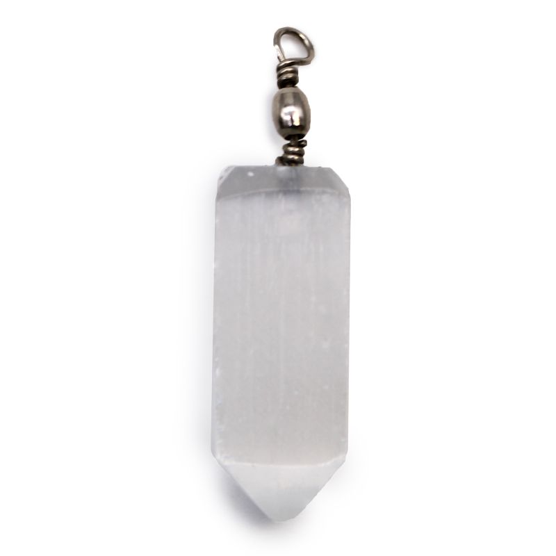 Selenite Obelix Pendant