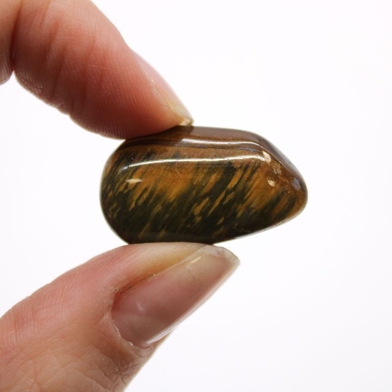 Small African Tumble Stones - Tigers Eye - Variegated