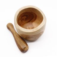 Ergo Teak Pestle & Mortar Lrg
