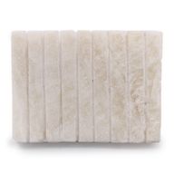 White Onyx Ridged Soap Dish