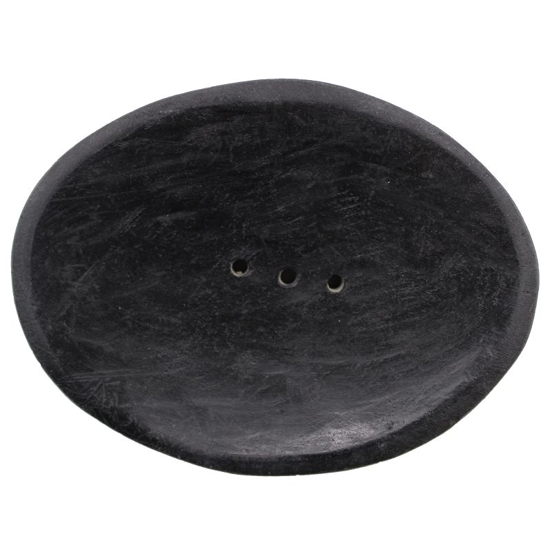 Oval Black Riverstone Soap Dish