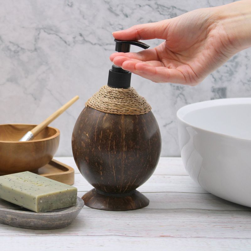 Natural Coconut Soap Dispenser - approx 200ml