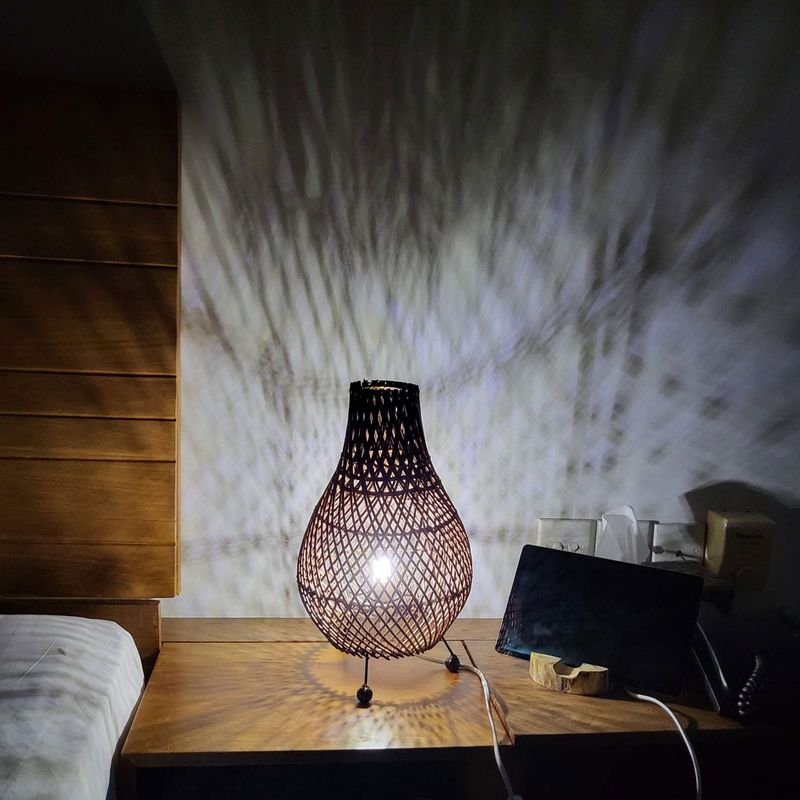 Rattan Table Lamp - Natural