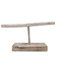 Single Branch Jewellery Stand - Whitewash