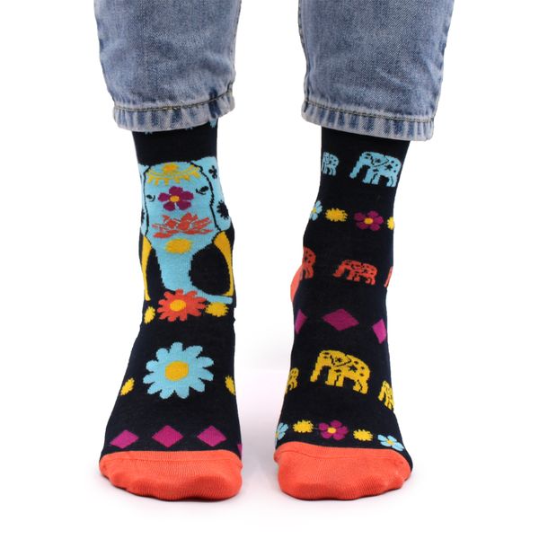 Hop Hare Bamboo Socks  - Lucky Elephant S/M