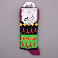 Hop Hare Bamboo Socks - Yoga Poses S/M