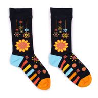 Hop Hare Bamboo Socks - Mandala Flowers S/M