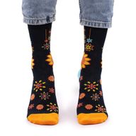 Hop Hare Bamboo Socks - Mandala Flowers S/M