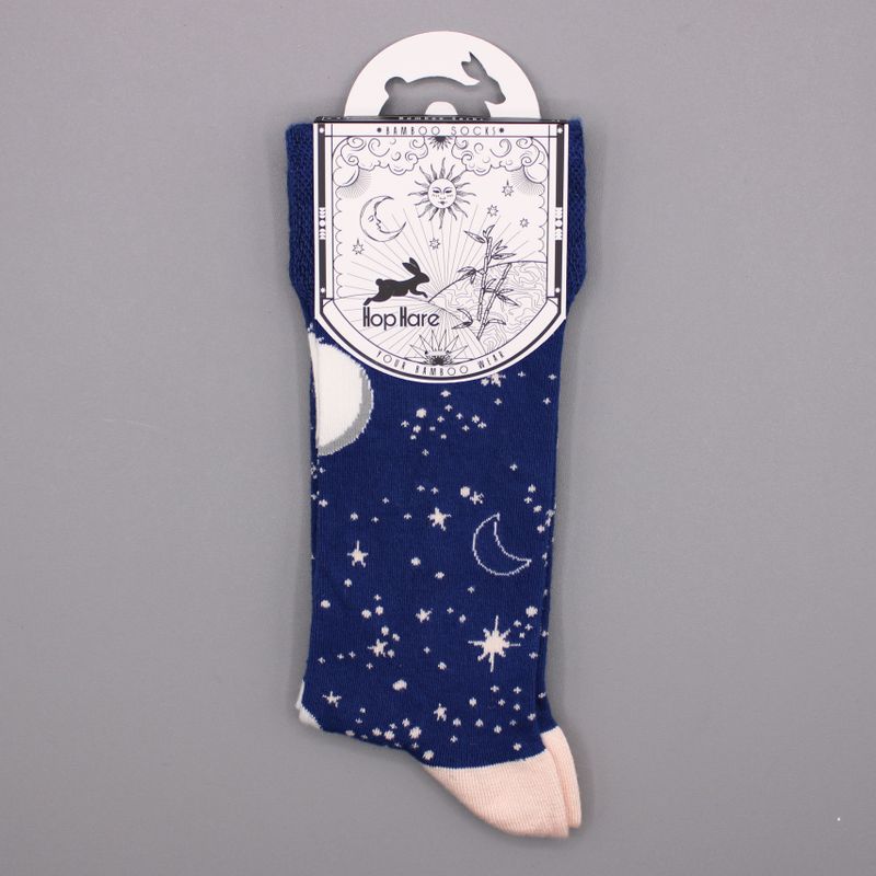 Hop Hare Bamboo Socks - Moon Walk S/M
