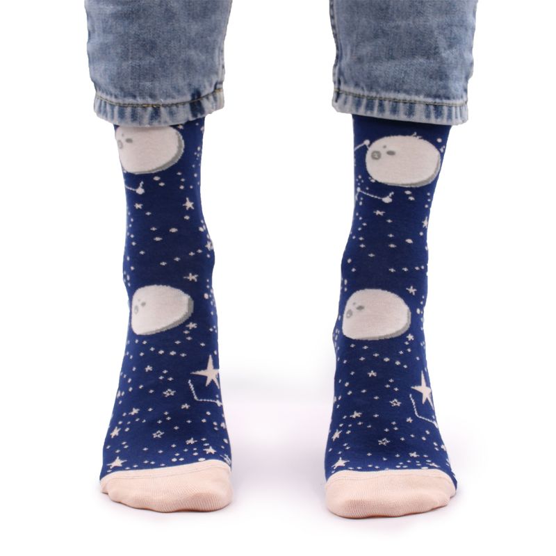Hop Hare Bamboo Socks - Moon Walk S/M