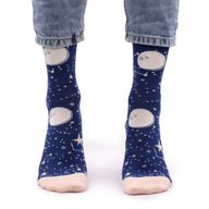 Hop Hare Bamboo Socks - Moon Walk S/M