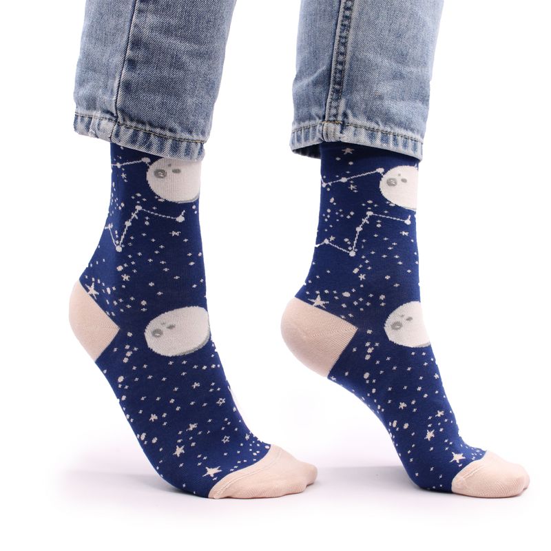 Hop Hare Bamboo Socks - Moon Walk S/M