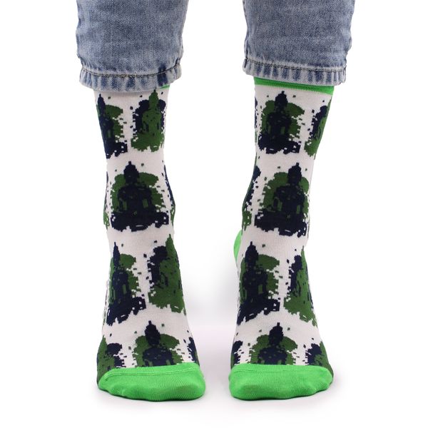Hop Hare Bamboo Socks  - Bali Buddha S/M