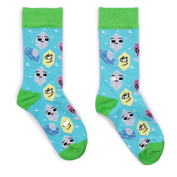 Hop Hare Bamboo Socks  - Lucky Gemstones S/M