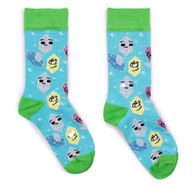 Hop Hare Bamboo Socks - Lucky Gemstones S/M