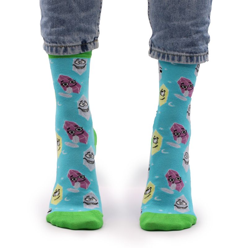 Hop Hare Bamboo Socks - Lucky Gemstones S/M