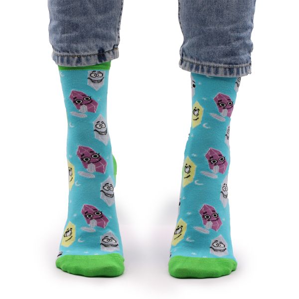 Hop Hare Bamboo Socks  - Lucky Gemstones S/M