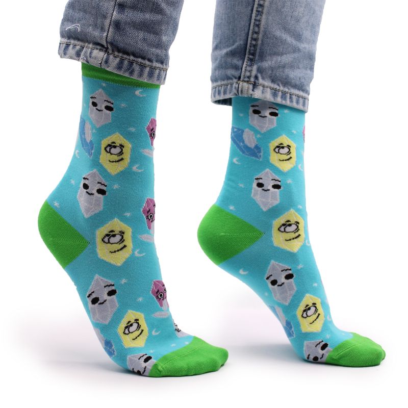 Hop Hare Bamboo Socks - Lucky Gemstones S/M
