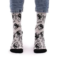 Hop Hare Bamboo Socks - Ying Yang S/M