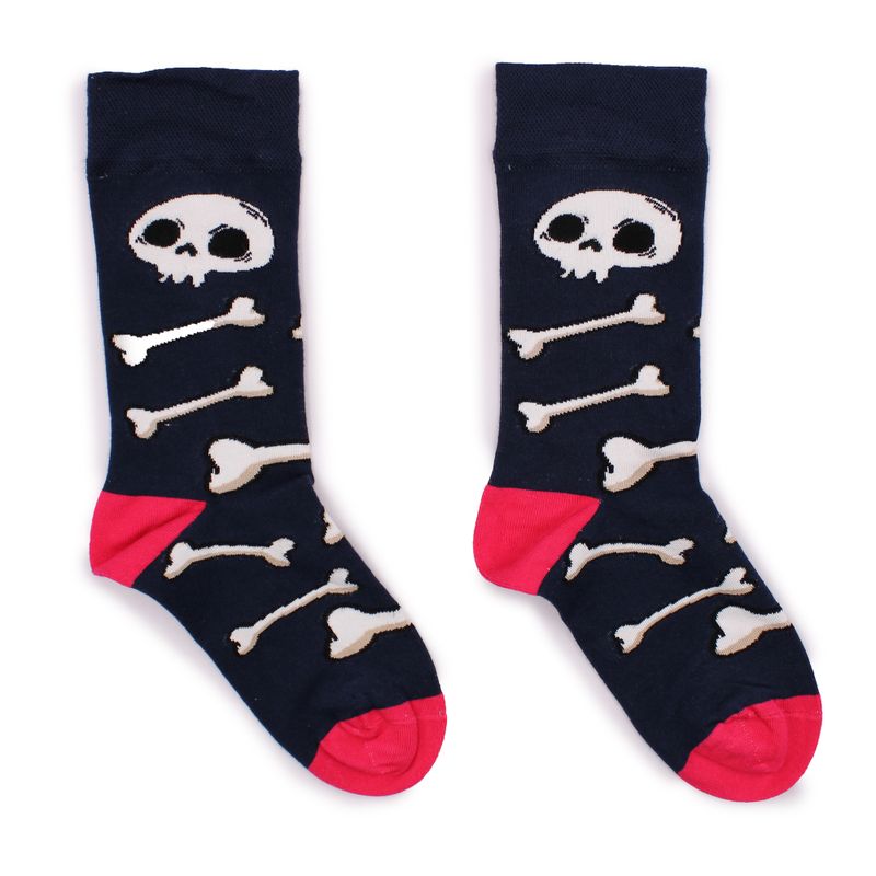 Hop Hare Bamboo Socks - Skulls and Bones S/M