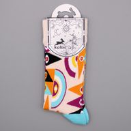 Hop Hare Bamboo Socks - Psychedelic Evil Eye S/M
