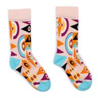 Hop Hare Bamboo Socks - Psychedelic Evil Eye S/M