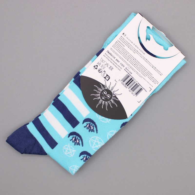 Hop Hare Bamboo Socks - Pentagram and Evil Eye S/M
