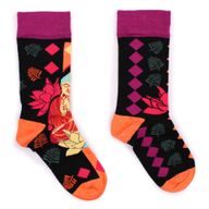 Hop Hare Bamboo Socks - Pink Buddha & Lotus S/M