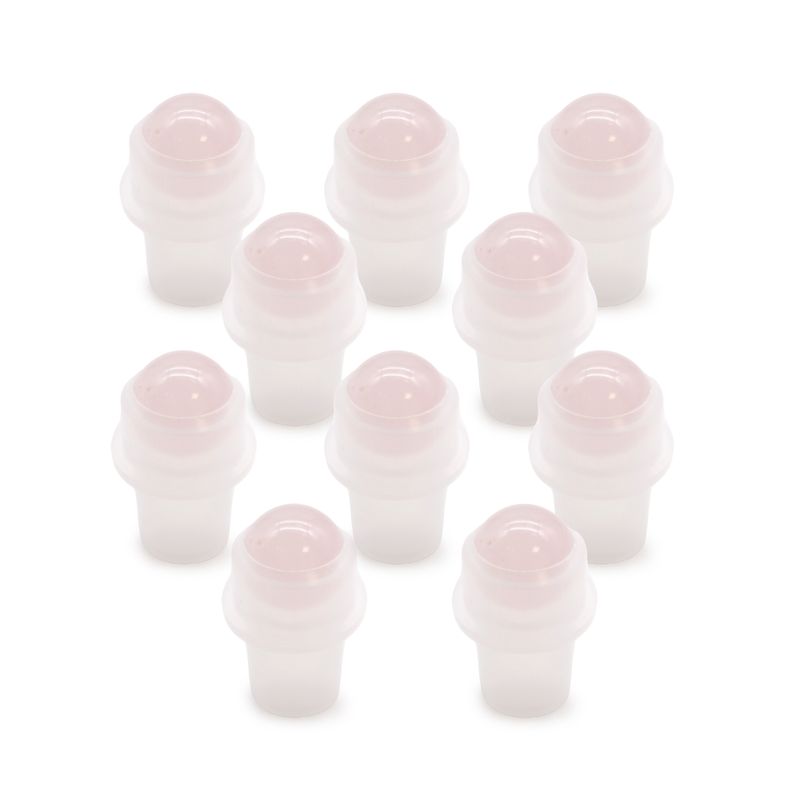 Gemstone Roller Tip for Bottle - Rose Quartz