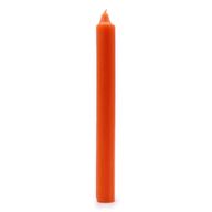 Bulk Solid Colour Dinner Candles - Rustic Orange
