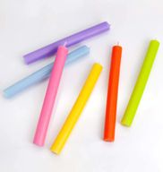 Bulk Solid Colour Dinner Candles - Rustic Lilac