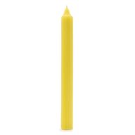Bulk Solid Colour Dinner Candles - Rustic Lemon