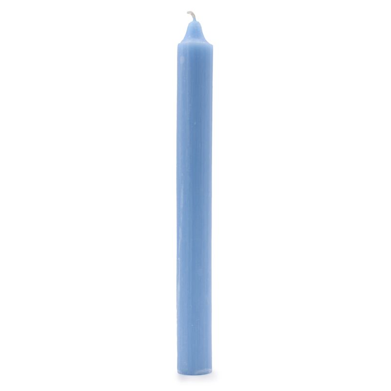 Bulk Solid Colour Dinner Candles - Rustic Sea Blue