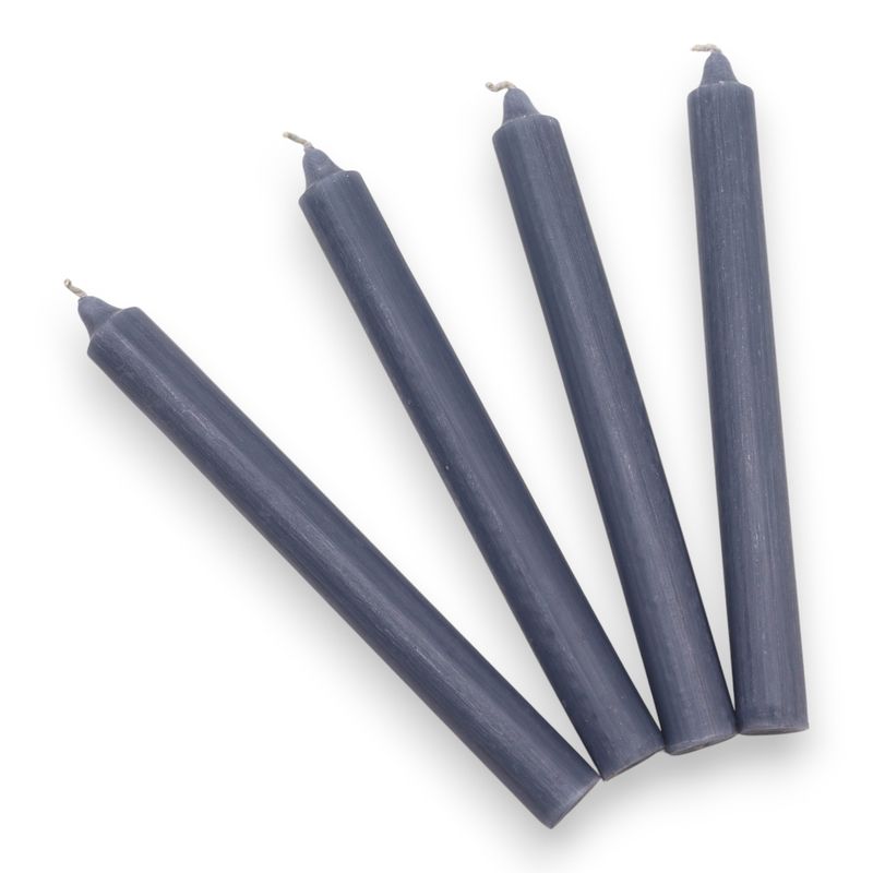 Bulk Solid Colour Dinner Candles - Rustic Teal