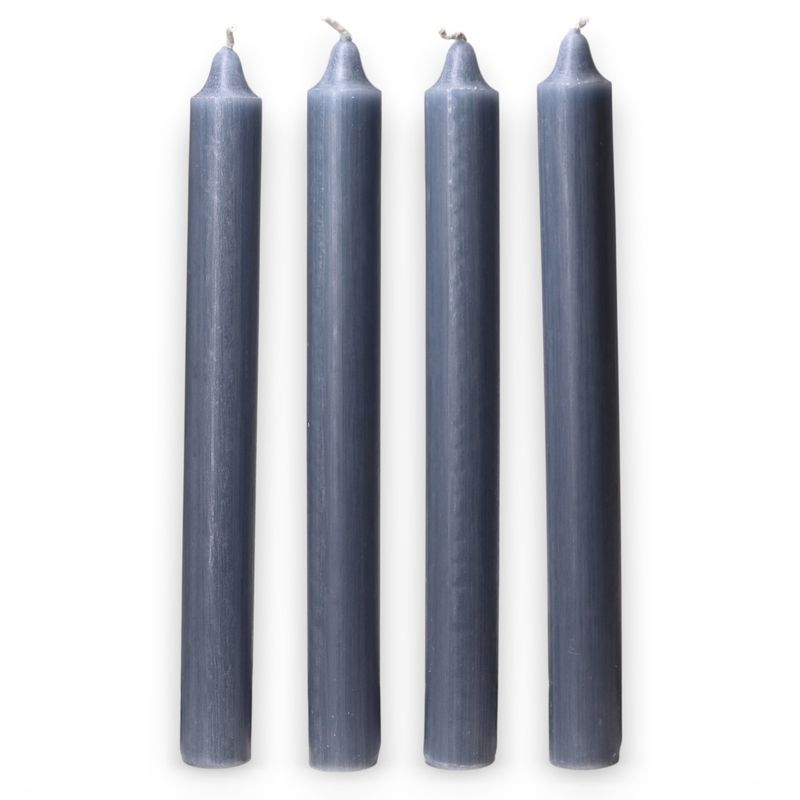 Bulk Solid Colour Dinner Candles - Rustic Teal