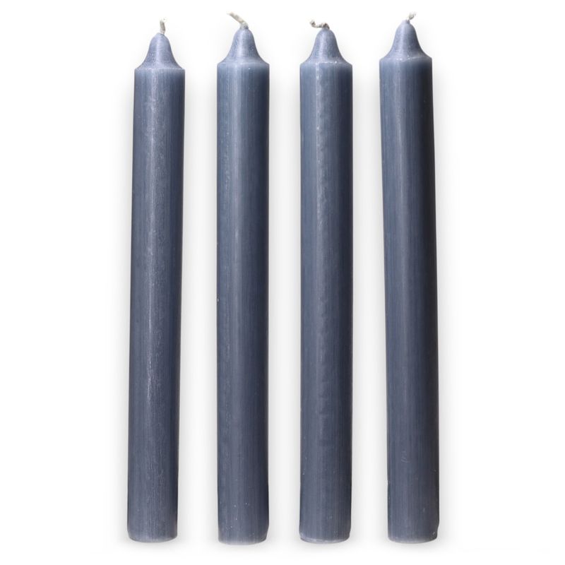 Bulk Solid Colour Dinner Candles - Rustic Teal