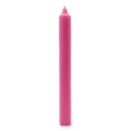 Bulk Solid Colour Dinner Candles - Rustic Deep Pink