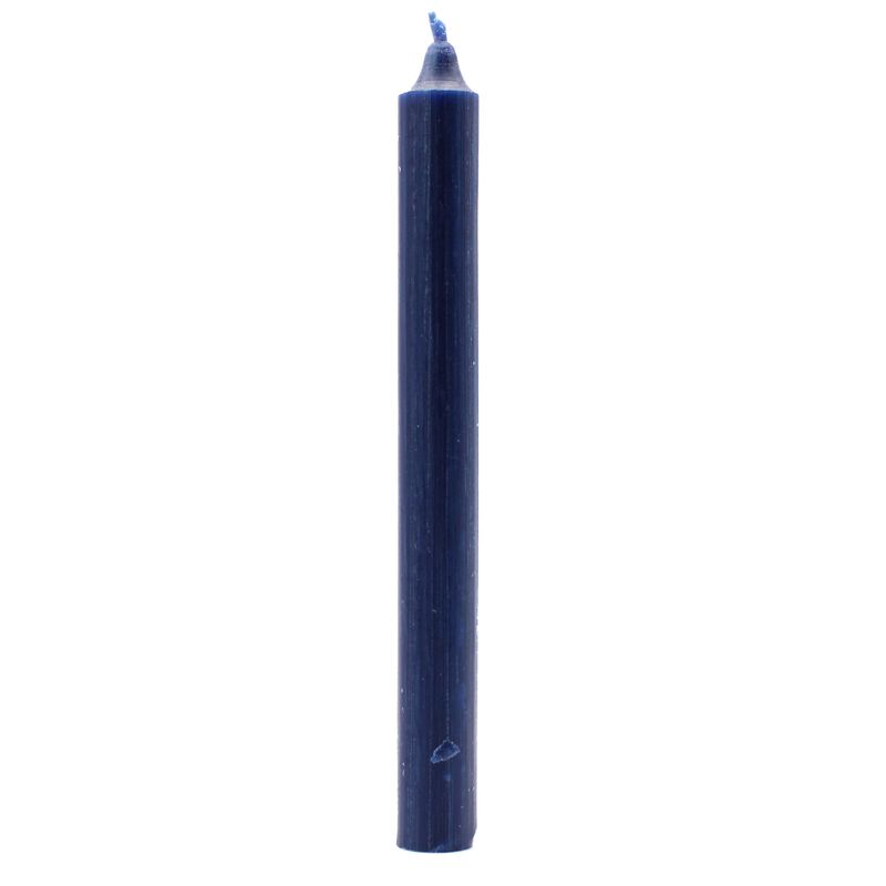 Bulk Solid Colour Dinner Candles - Rustic Navy