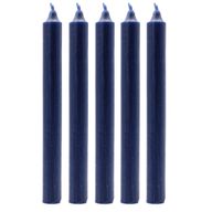 Bulk Solid Colour Dinner Candles - Rustic Navy