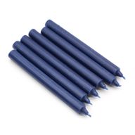 Bulk Solid Colour Dinner Candles - Rustic Navy