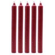 Bulk Solid Colour Dinner Candles - Rustic Burgundy