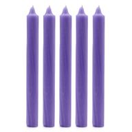 Bulk Solid Colour Dinner Candles - Rustic Lilac